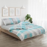 Set lenjerie de pat king size SQUARE, bumbac 100%