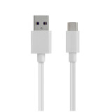 Cablu USB 2.0 A tata - USB-C, 2m, 2A, alb, punga, Well