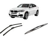 Cumpara ieftin Set 3 stergatoare BMW Seria X6 (F16, F86) din 2014-2019, pentru parbriz si luneta fata si spate auto, Bosch Twin-Aerotwin, din cauciuc siliconat rezis