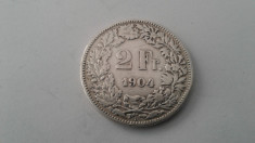 Elvetia 2 franc 1904 foto