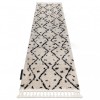 Covor, Traversa Berber TETUAN B751 zigzag cremă - pentru bucătărie, hol și coridor, 80x250 cm, Dreptunghi, Polipropilena