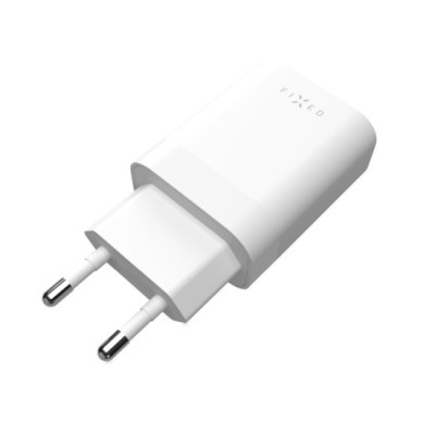 Incarcator EU, Type-C, 35W - Fixed (FIXC35-2C-WH) - White foto