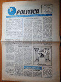 ziarul politica 22 februarie 1990 - anul 1,nr. 1 - prima aparitie