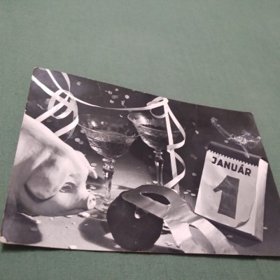 CARTE POSTALA FELICITARE CIRCULATA foto