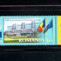 ROMANIA 2009 - A 60-A ANIVERSARE A CONS. EUROPEI, TABS 3, MNH - LP 1833