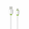 Cablu de Date Plat EMY 14984 Apple Iphone Lighting 5/6/7/8/X, 1 metru Alb