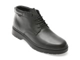 Ghete GEOX negre, U46HND, din piele naturala