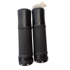 Mansoane Scuter Manere Moto Cauciuc Metal NEGRU NOI