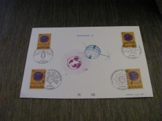 4 Timbre Obliterate cu Ștampile Speciale din Diferite Orașe, Ediție Limitată Colecție Telecomunicații Carton Filatelic Belgia 1973