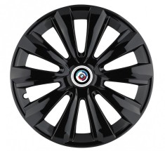 Set 4 Capace Roti Autohelix MSA&amp;reg; potrivite jantelor de 14 inch, pentru Bmw Nou model Delta Black foto
