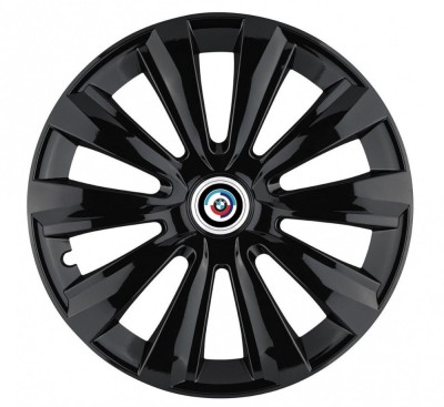 Set 4 Capace Roti Autohelix MSA&amp;reg; potrivite jantelor de 15 inch, pentru Bmw Nou model Delta Black foto