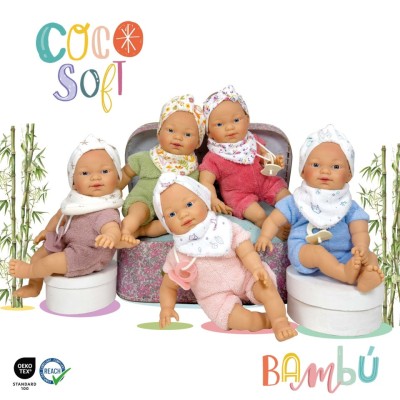 Papusa Nines D&amp;#039;Onil, Colectia Coco Soft, cu miros de vanilie, 26 cm (2024) foto