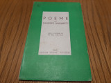 Poeme de GIUSEPPE UNGARETTI - PETRU SFETCA (autograf), trad. - 1943, 52 p., Alta editura