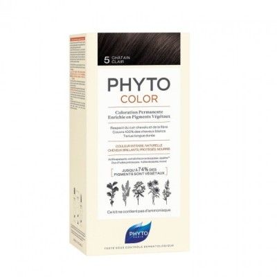 PHYTO Phytocolor Vopsea Permanentă 5 Șaten Deschis 50ml foto