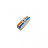 Conector legatura Doza 2 Poli, Dublu, KV212-color, 32A 600V 0.08-4.0mm2