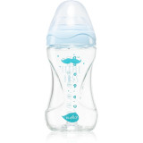 Nuvita Glass bottle Blue biberon pentru sugari 240 ml