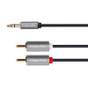 Cablu Kruger Matz 2 x RCA - 1 x jack 3.5 mm, stereo, lungime 10 m, Kruger&amp;Matz