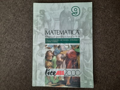 MATEMATICA MANUAL PENTRU CLASA A IX A COSTEL CHITES/OCTAVIAN STANASILA foto