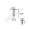 SURUB CU SAIBA UNIVERSAL 6.3X16.8MM SET 10 BUC 61680