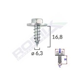 Surub Cu Saiba Universal 6.3X16.8Mm Set 10 Buc 131938 45168-RMX