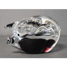 Statueta din cristal - Porc / purcelus - Design