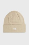 The North Face caciula culoarea bej,