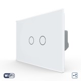 Cumpara ieftin Intrerupator Dublu Cap Scara / Cruce Wi-Fi cu Touch LIVOLO, standard italian &ndash; Serie Noua SmartElectro IntelligentHouse
