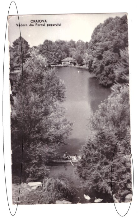 CP Craiova - Vedere din Parcul poporului, RPR, circulata 1963