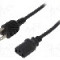 Cablu alimentare AC, 1.8m, 3 fire, culoare negru, IEC C13 mama, NEMA 5-15 (B) mufa, LOGILINK - CP099