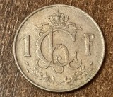 C50 - Moneda foarte veche - Letzeburg / Luxemburg - 1 franc - 1962