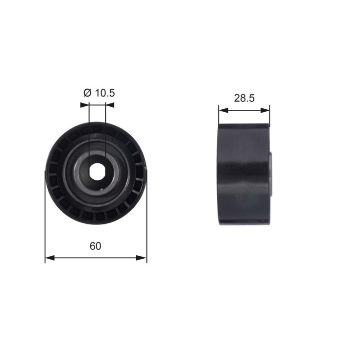 GATES T42036 PowerGrip&reg; Rola ghidare/conducere, curea distributie