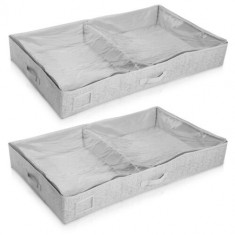 Set 2x Dulap sub pat cu dimensiune 91 x 50 x 14 cm si fereastra de vizionare, 46268.22.2 foto