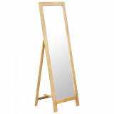 Oglindă, 48 x 46,5 x 150 cm, lemn masiv de stejar, vidaXL