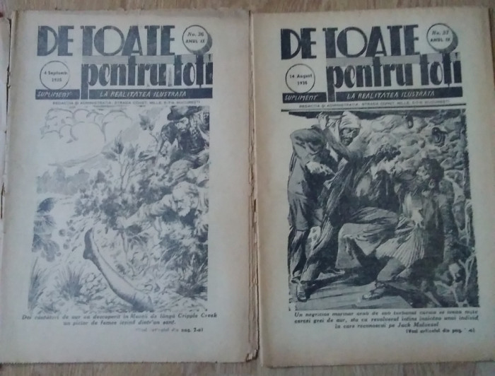 4 Reviste DE TOATE PENTRU TOȚI - 1934 - 1935