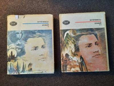 Mihai Eminescu - Poezii (2 volume) 2 VOLUME CARTONATE foto