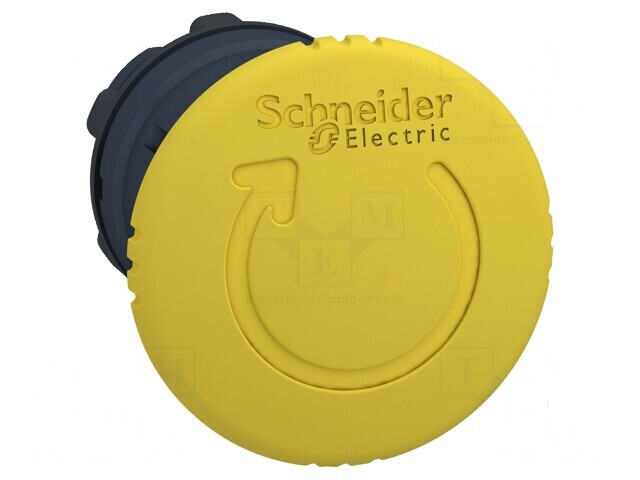 Comutator de siguranţă galben 22mm