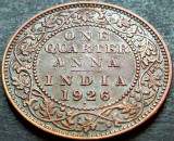 Cumpara ieftin Moneda istorica ONE QUARTER - INDIA, anul 1926 * cod 48 B, Asia