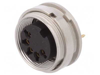 Conector M16 Mamă 5 PIN 5A 60V IP40 0,75mm&amp;sup2; foto