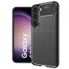 Husa Techsuit Carbon Fiber Neagra pentru Samsung Galaxy S23 S911, Protectie Zgarieturi, Slim