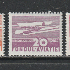 Romania 1936 - Aeroport (Timbre de Aviatie) 3v MNH