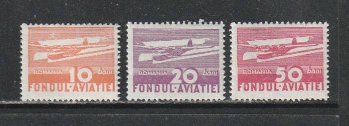 Romania 1936 - Aeroport (Timbre de Aviatie) 3v MNH
