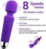 Cumpara ieftin Aparat de masaj, Vibrator Violet, 10 Viteze, Yoba#