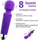 Cumpara ieftin Aparat de masaj, Vibrator Violet, 10 Viteze, Yoba