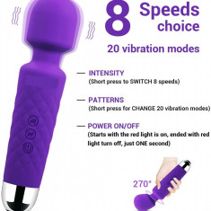 Aparat de masaj, Vibrator Violet, 10 Viteze, Yoba