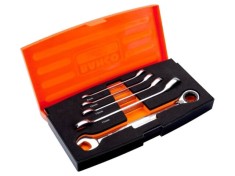 Set chei combinată BAHCO cu piedică 8mm, 10mm, 13mm, 17mm, 19mm - 5 buc.