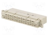 Conector DIN 41612 HARTING mamă 15 pini tip H bornă cu arc