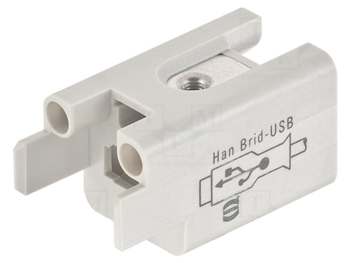 Conector HDC 2 pini, 1A, 50V