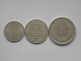 LOT 3 MONEDE DIFERITE -1,2,5 FRANCS 1947 FRANTA