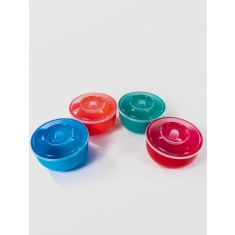 Castron cu capac, 2 Litri, din plastic, 18x11 cm, Sterk, diverse culori