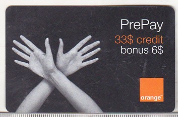 bnk card Romania - Orange - 33+6 $ - 12/06 - RO-ORA-REF-0017-0612A foto